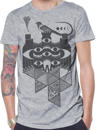 abstract urban grey t-shirt